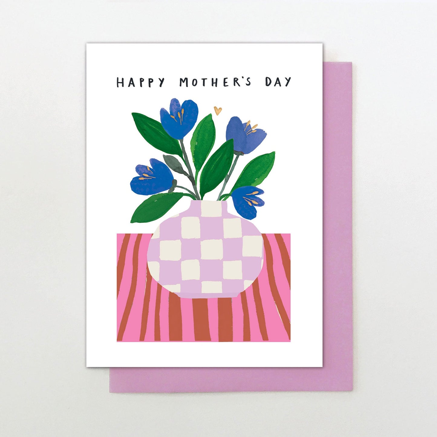 MF002-Stop The Clock-Card - Happy Mother'S Day Vase Of Flowers-Card-Moments For Mum