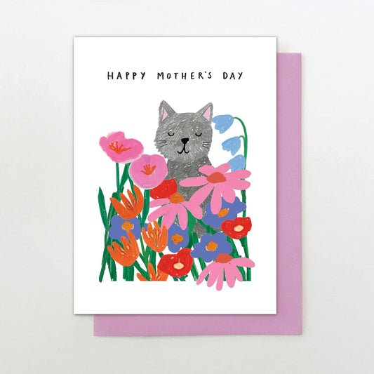MF006-Stop The Clock-Card - Cat Happy Mothers Day-Card-Moments For Mum