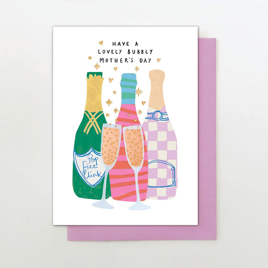 MF013-Stop The Clock-Card - Have A Lovely Bubbly Mother'S Day-Card-Moments For Mum