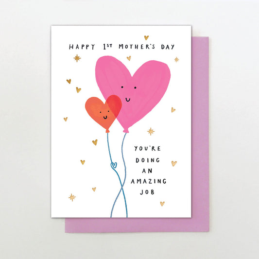 MF021-Stop The Clock-Card - Happy 1St Mother'S Day-Card-Moments For Mum