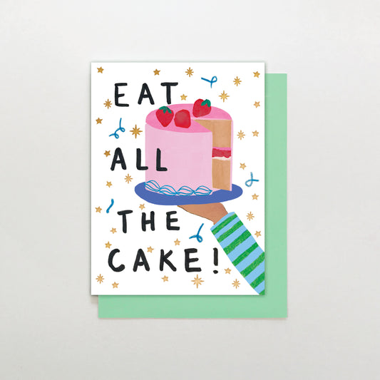 MINI004-Stop The Clock-Card - Eat All The Cake-Card-Mini Moments