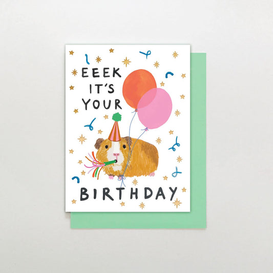 MINI005-Stop The Clock-Card - Eeek Its Your Birthday-Card-Mini Moments