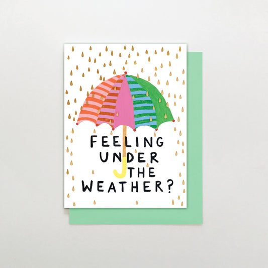 MINI013-Stop The Clock-Card - Under The Weather Umbrella-Card-Mini Moments