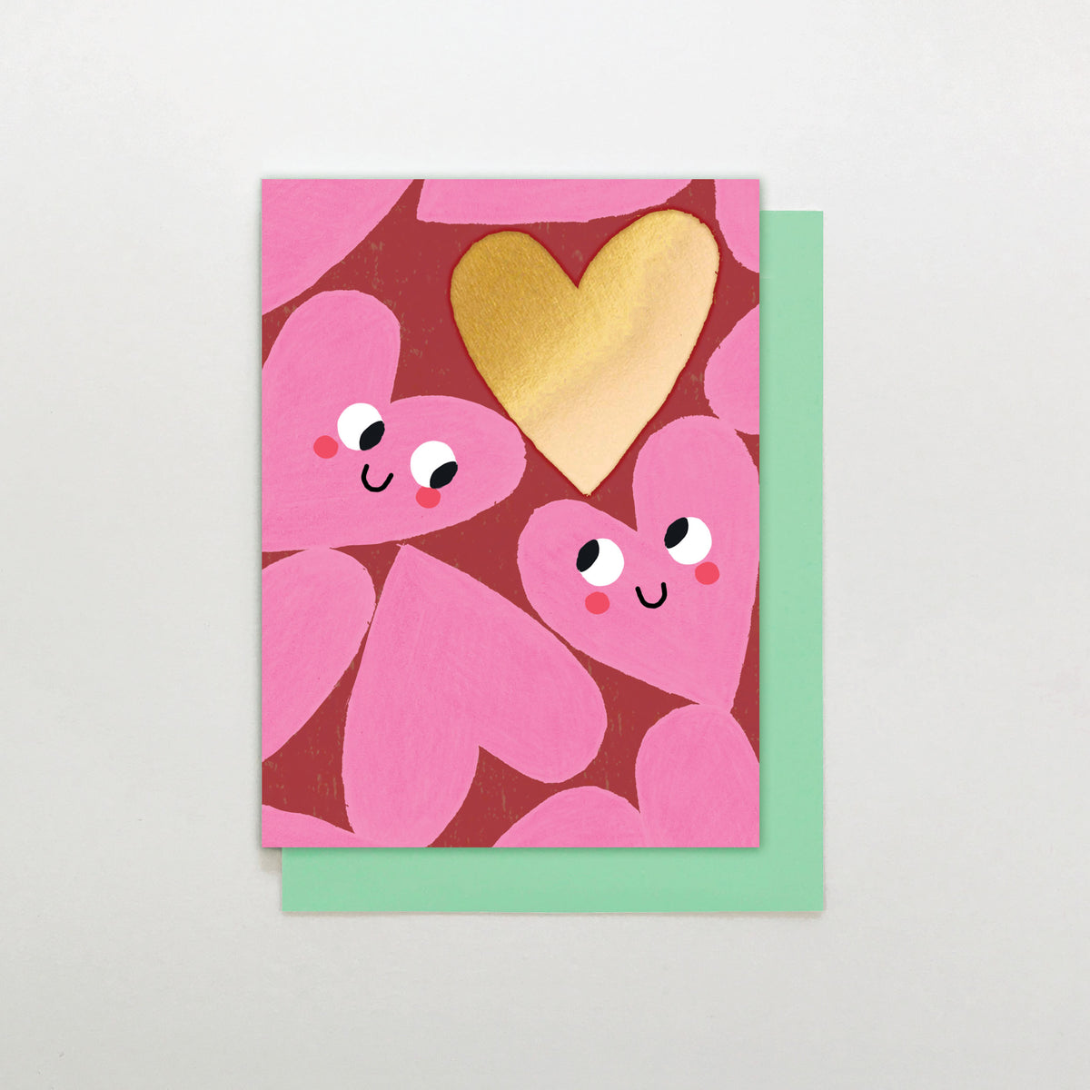MINI030-Stop The Clock-Smiley Hearts-Card-Mini Moments