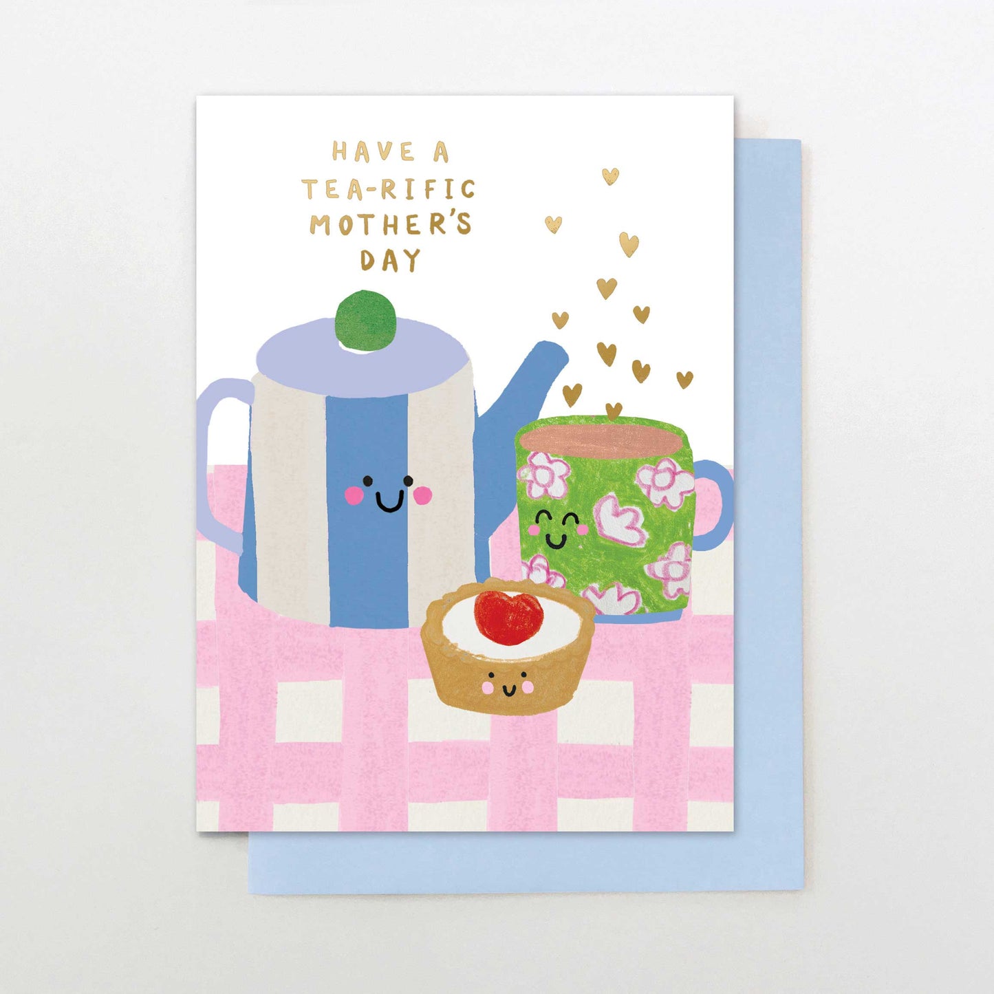 POS005-Stop The Clock-Tea-Riffic Mother'S Day-Card-Posy