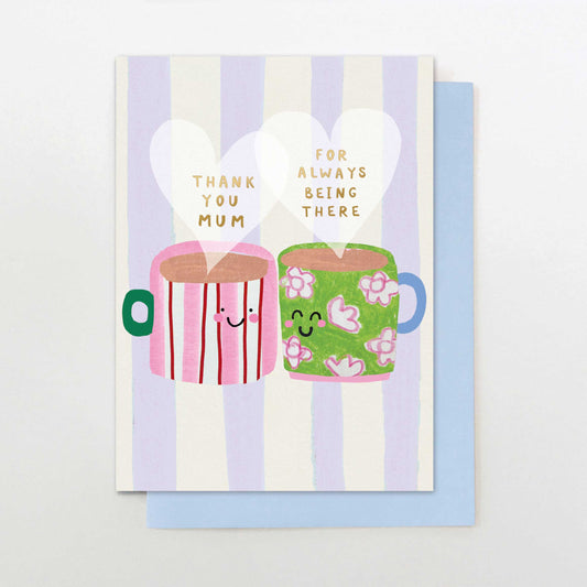 POS006-Stop The Clock-Thank You Mum Mugs-Card-Posy