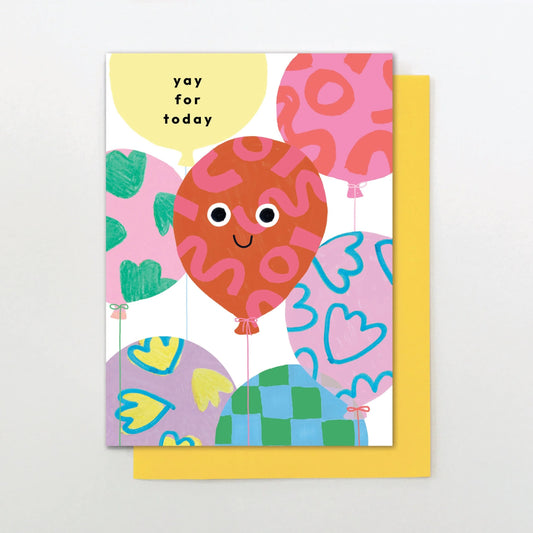 PY002-Stop The Clock-Happy Balloons-Card-Party Pants