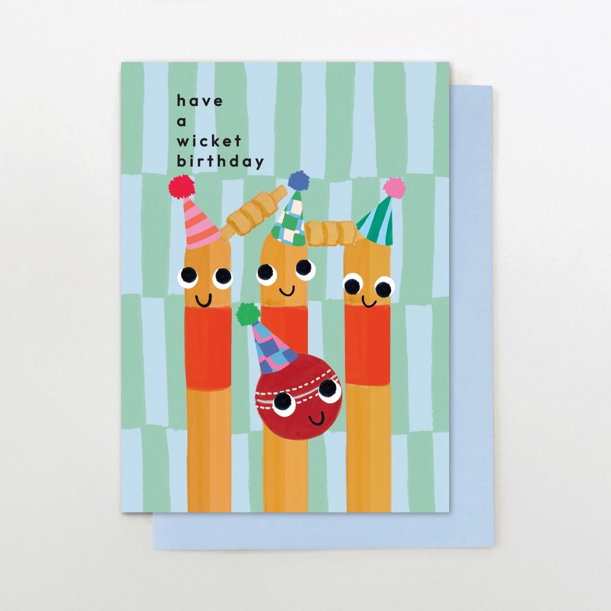 PY051-Stop The Clock-Wicket Birthday Cricket-Card-Party Pants