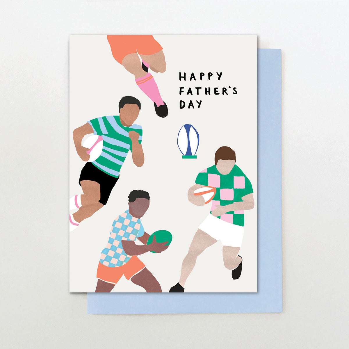 RD006-Stop The Clock-Rugby Happy Fathers Day-Card-Rad Dad