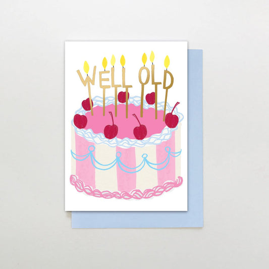 SR002-Stop The Clock-Card - Cake Well Old-Card-Sugar Stripes