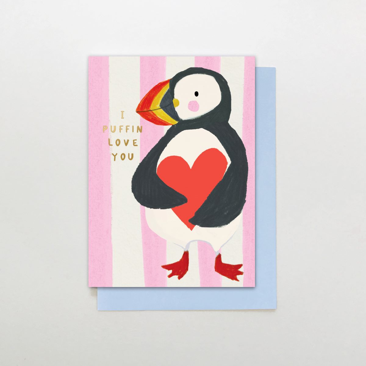 SR012-Stop The Clock-Card- I Puffin Love You-Card-Sugar Stripes