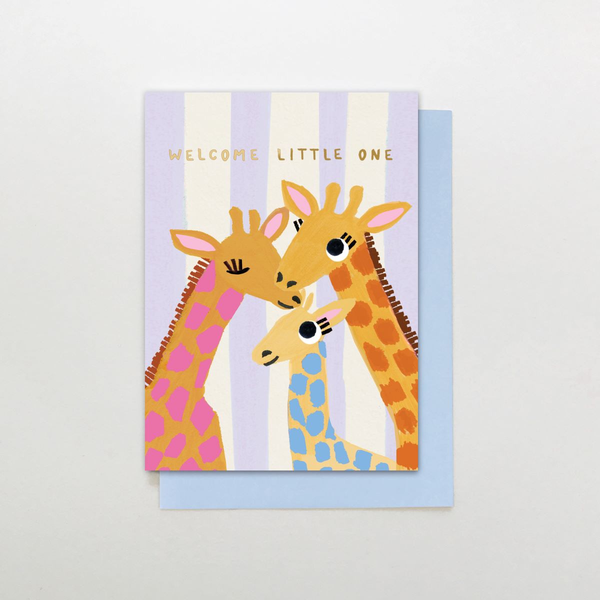 SR016-Stop The Clock-Card- Welcome Little One Blue-Card-Sugar Stripes