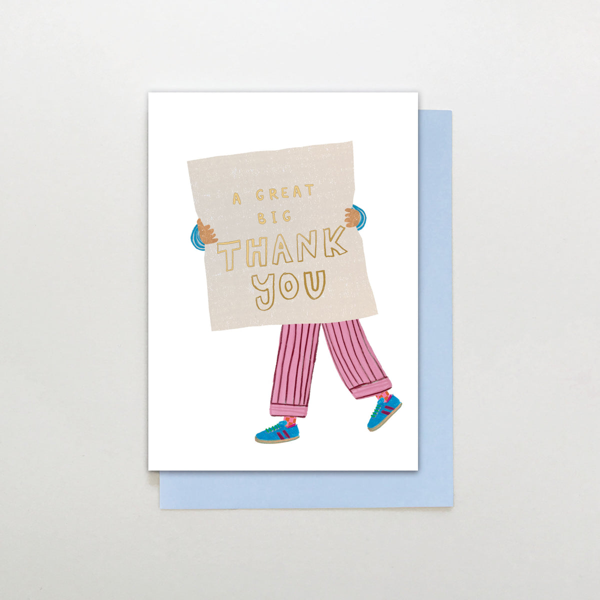 SR030-Stop The Clock-A Great Big Thank You Sign-Card-Sugar Stripe