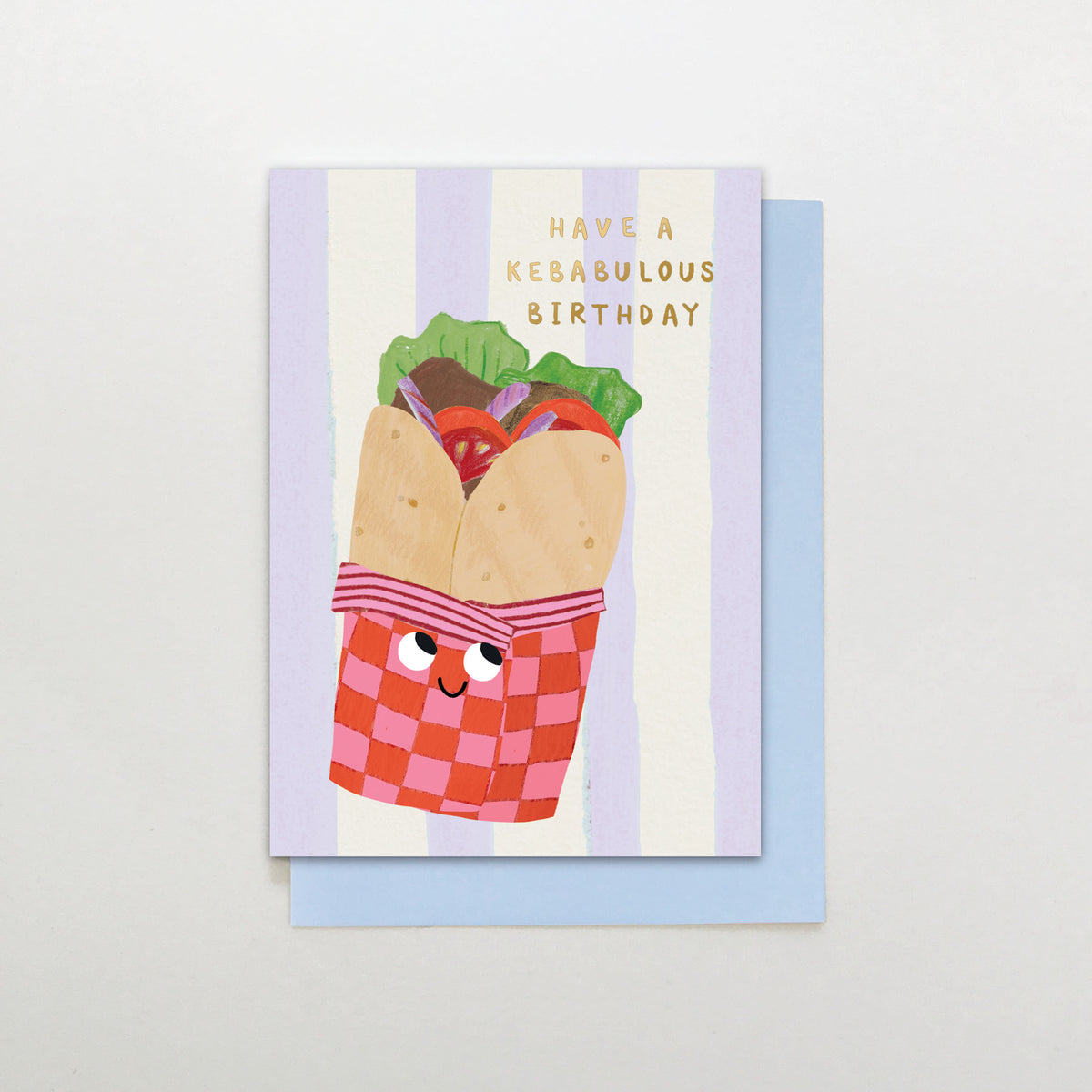 SR038-Stop The Clock-Have A Kebabulous Birthday-Card-Sugar Stripe