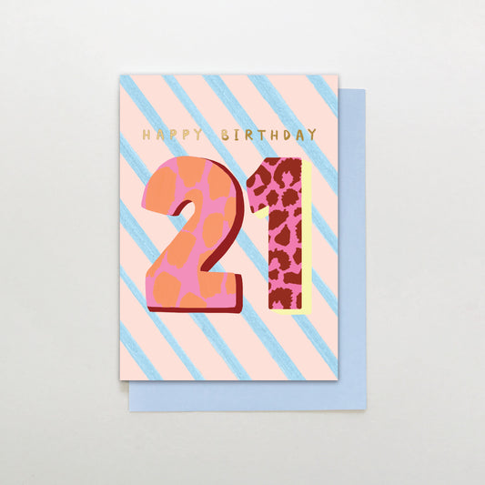 SR059-Stop The Clock-21 Hb Female-Card-Sugar Stripe