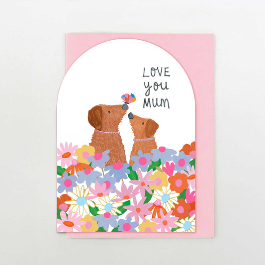 WF007-Stop The Clock-Card - Love You Mum Dogs-Card-Wild Flower