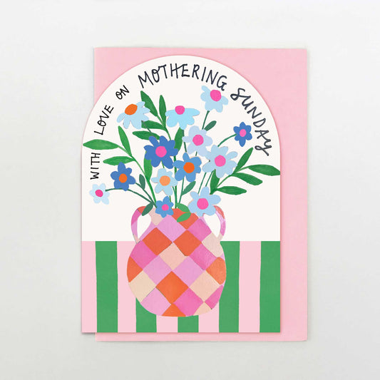 WF014-Stop The Clock-Card - With Love On Mothering Sunday-Card-Wild Flower