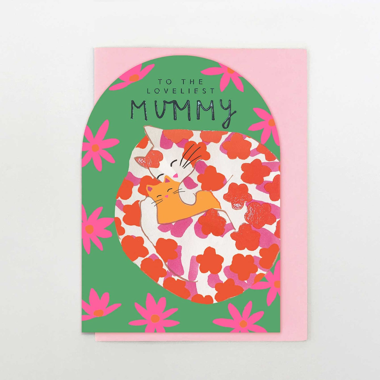 WF016-Stop The Clock-Card - Loveliest Mum Cats-Card-Wild Flower