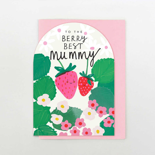 WF017-Stop The Clock-Card - Berry Best Mum-Card-Wild Flower