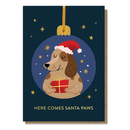 BAUB011-Stormy Knight-Santa Paws Dog-Xmas Card-