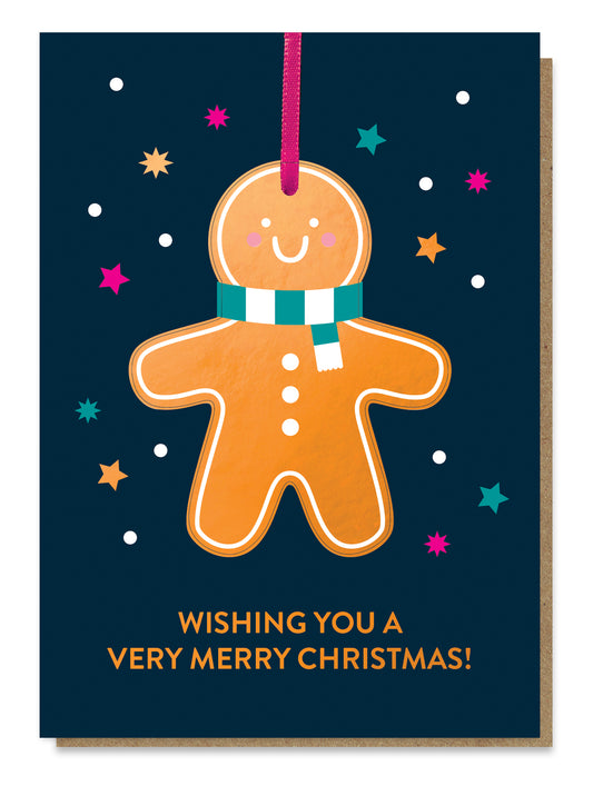 BAUB23C-Stormy Knight-Gingerbread Man-Xmas Card-