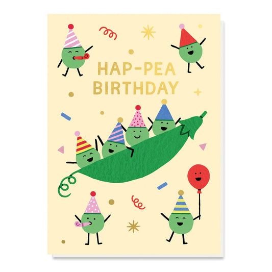 HOLLY032-Stormy Knight-Happ-Pea Birthday-Card-Holly Maguire
