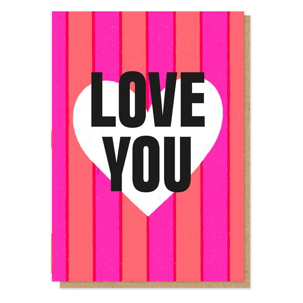 P&P032-Stormy Knight-Neon Heart-Card-Pressed & Posted