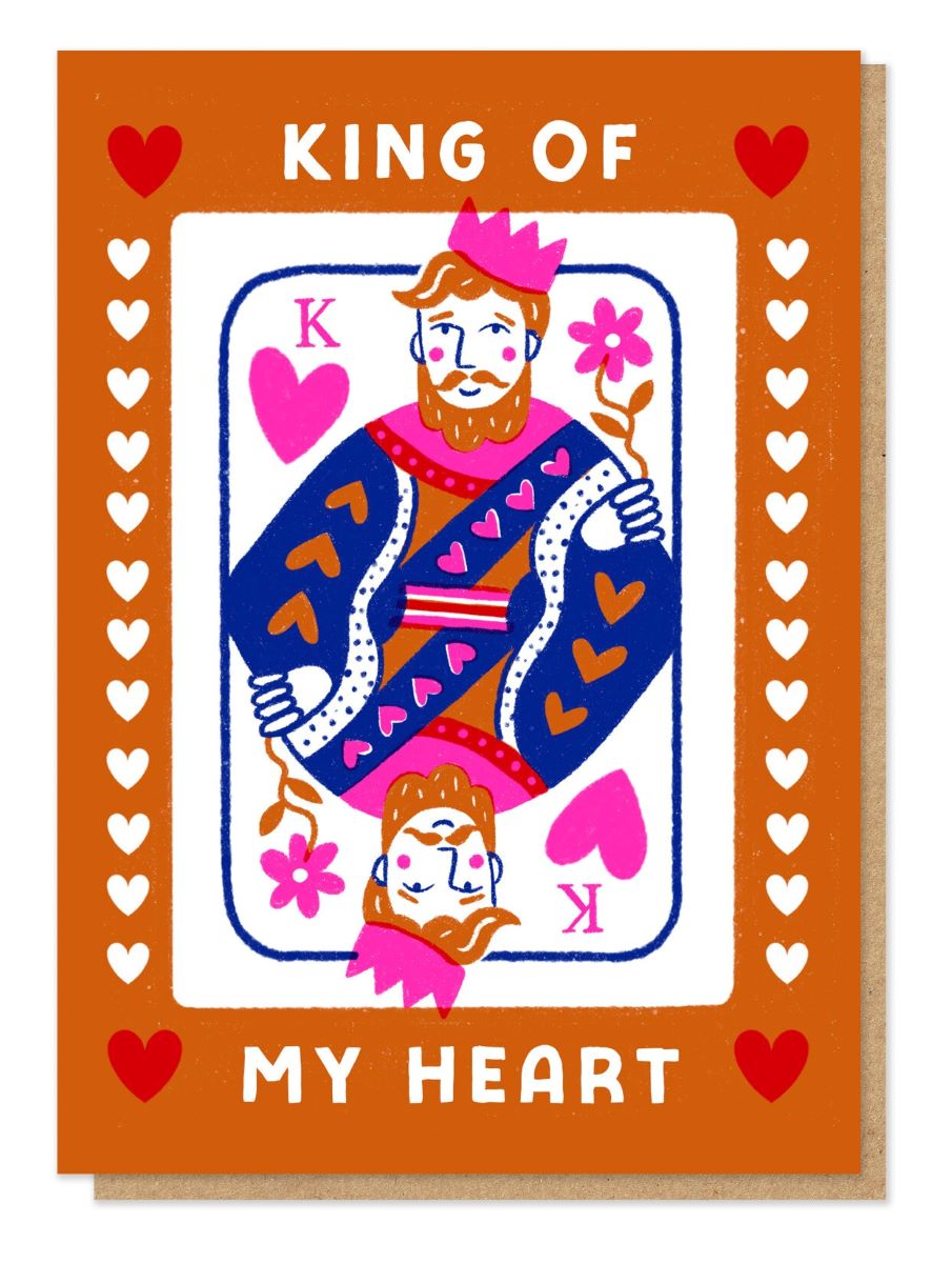 P&P034-Stormy Knight-King Of My Heart-Card-Pressed & Posted
