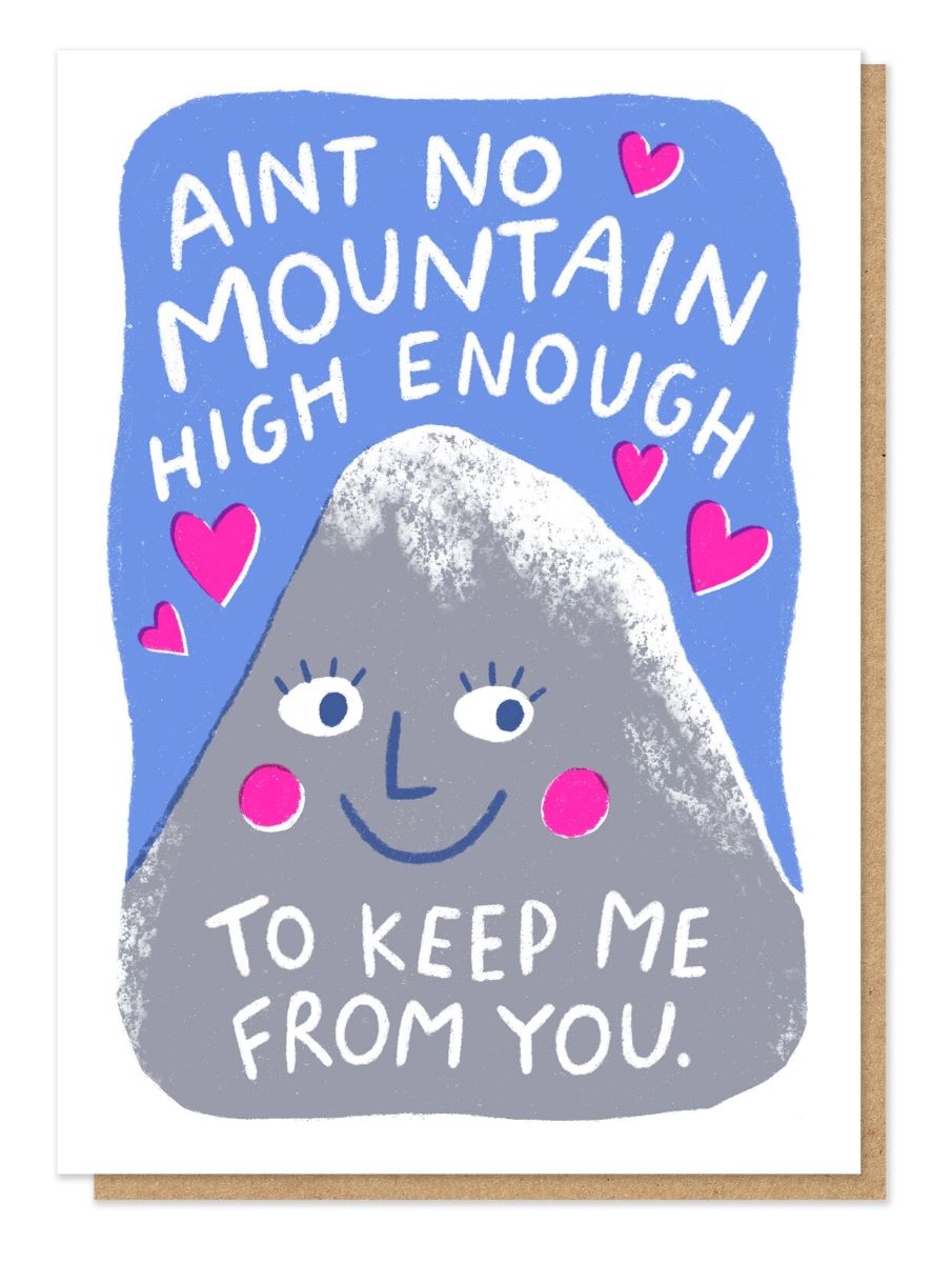 P&P037-Stormy Knight-Mountain-Card-Pressed & Posted
