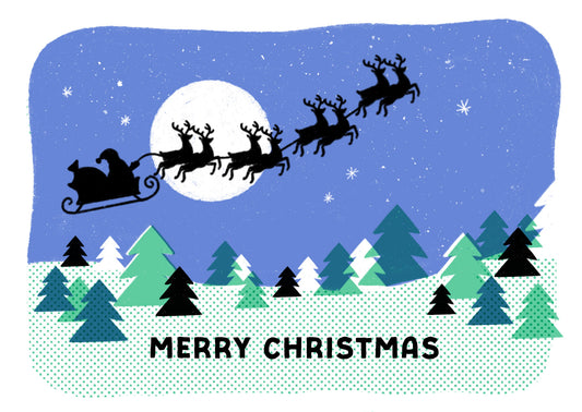 P&P071-Stormy Knight-North Pole-Xmas Card-Pressed & Posted