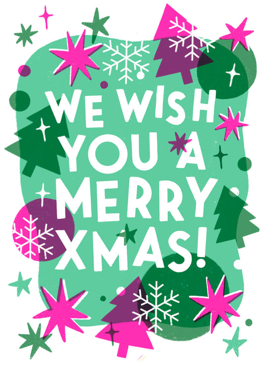 P&P073-Stormy Knight-Christmas Pizzazz-Xmas Card-Pressed & Posted