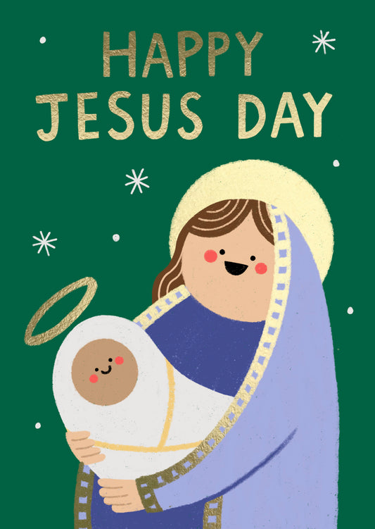 SHINY052-Stormy Knight-Jesus Day-Xmas Card-Shiny Things