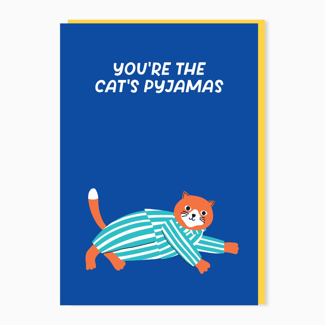 SW167-Stoats & Weasels-Pyjamas-Card-