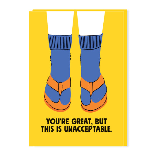 SW217-Stoats & Weasels-Sandals-Card-