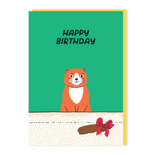 SW302-Stoats & Weasels-Cat Gift-Card-