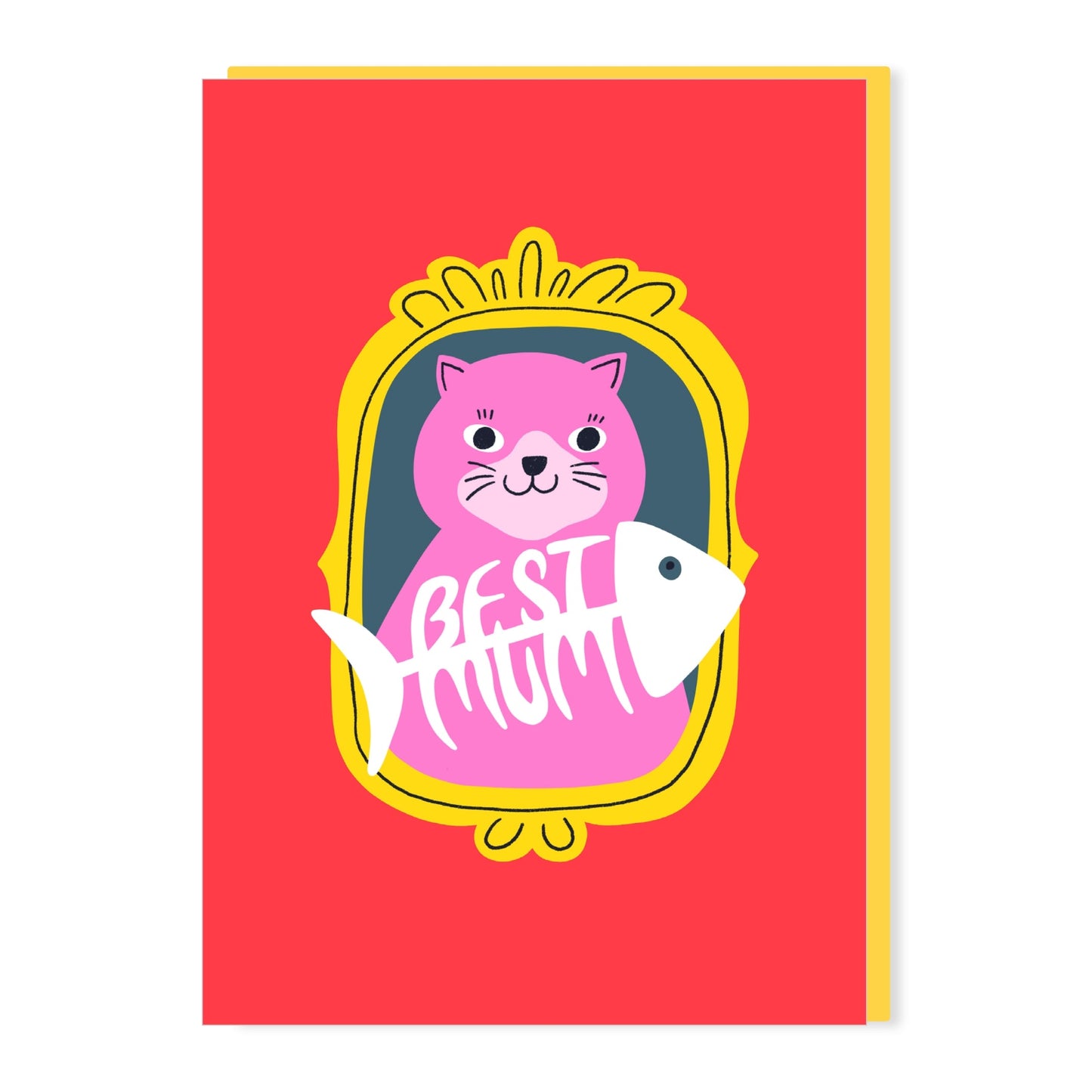 SW303-Stoats & Weasels-Cat Best Mum-Card-