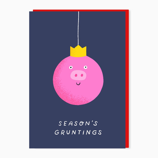 SW317-Stoats & Weasels-Gruntings-Xmas Card-