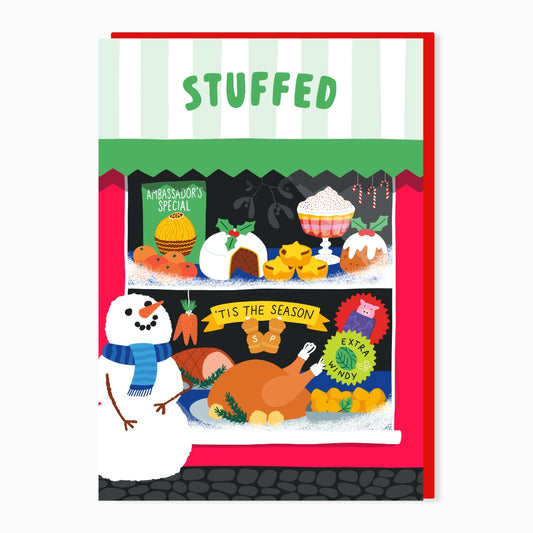 SW350-Stoats & Weasels-Stuffed-Xmas Card-
