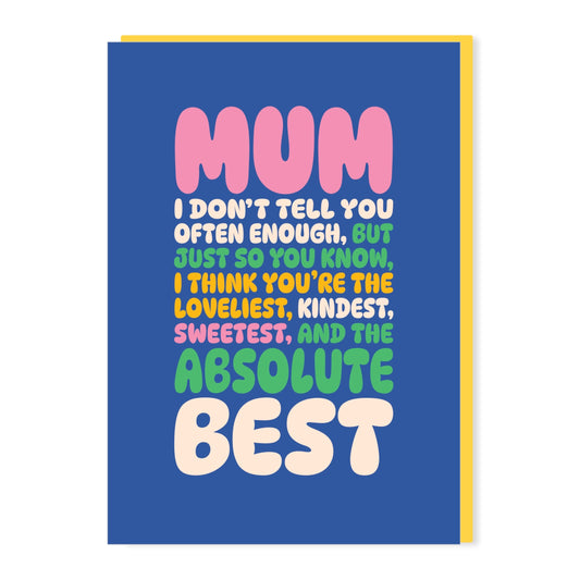 SW399-Stoats & Weasels-Best Mum-Card-