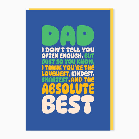 SW400-Stoats & Weasels-Best Dad-Card-