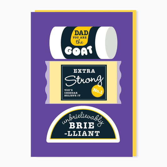 SW496-Stoats & Weasels-Dad Goat-Card-