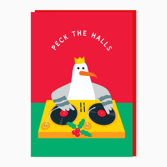 SW531-Stoats & Weasels-Peck The Halls-Xmas Card-