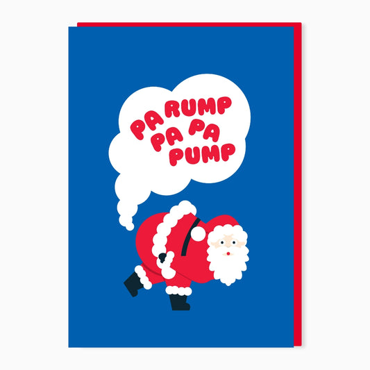 SW543-Stoats & Weasels-Pump-Xmas Card-