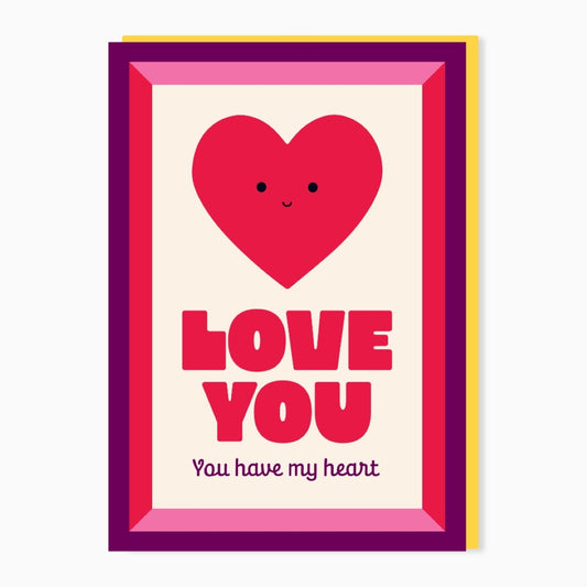 SW625-Stoats & Weasels-My Heart-Card-