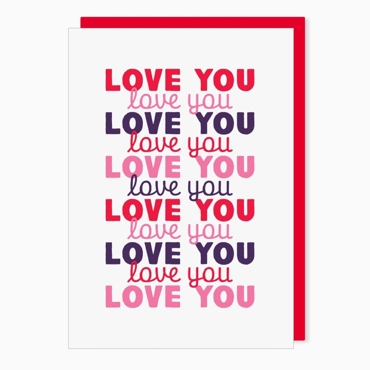 SW651-Stoats & Weasels-Love You-Card-