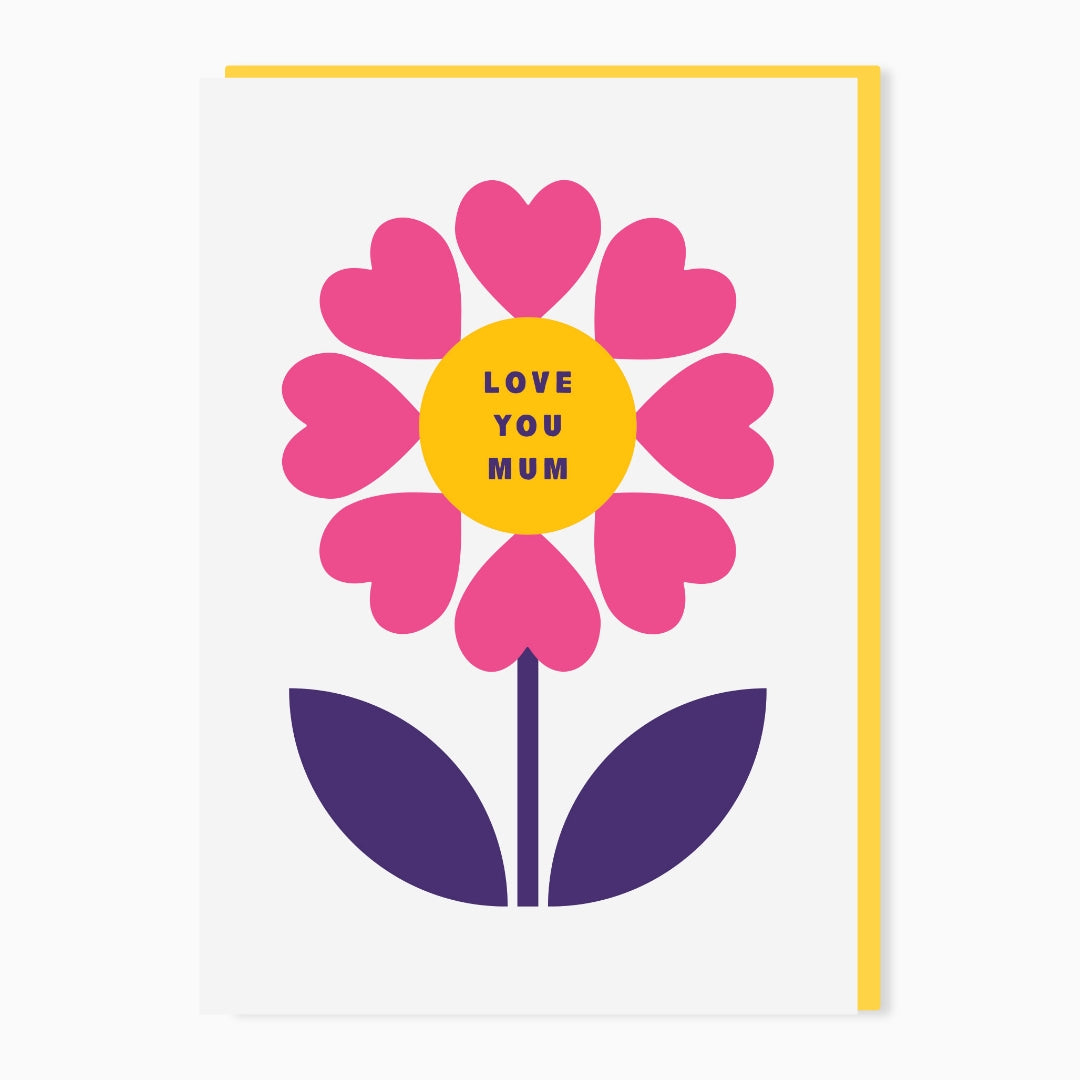 SW660-Stoats & Weasels-Mum Flower-Card-