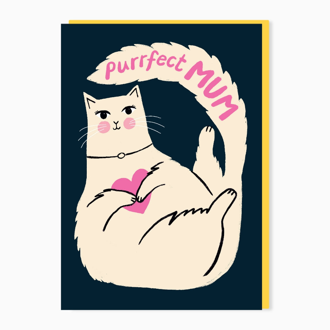 SW694-Stoats & Weasels-Purrfect Mum-Card-