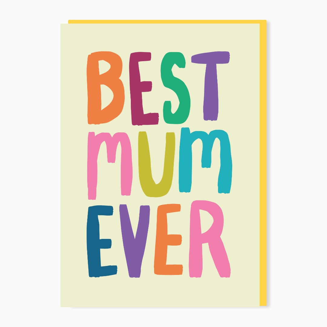 SW695-Stoats & Weasels-Best Mum Ever-Card-