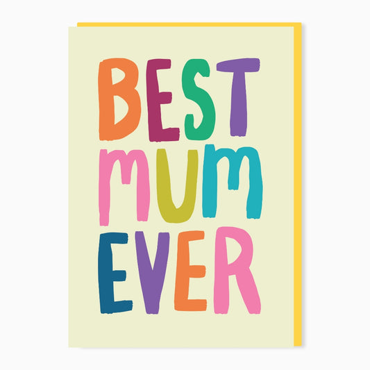 SW695-Stoats & Weasels-Best Mum Ever-Card-