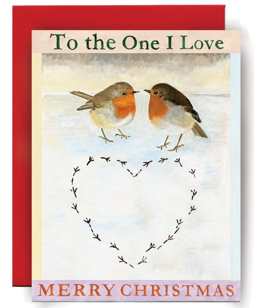 C2603-Susan O'Hanlon-Robin Footprint-Xmas Card-Hope